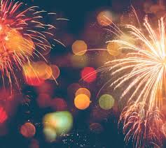 Fireworks in the sky